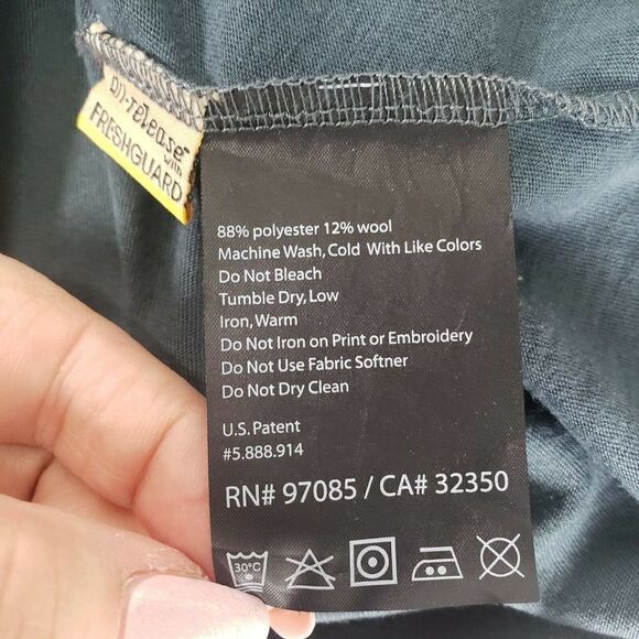 Outdoor Research Mens Base Layer Top Size Large 1/4 Zip Wool Blend Light Weight - Picture 11 of 12